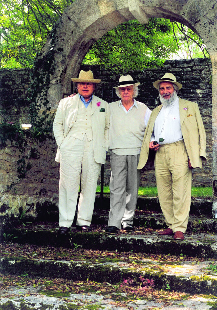 Gerhard Lenz, Roman Opalka und Gotthard Graubner. Reise nach Burgund, 2008; Foto: Anna Lenz