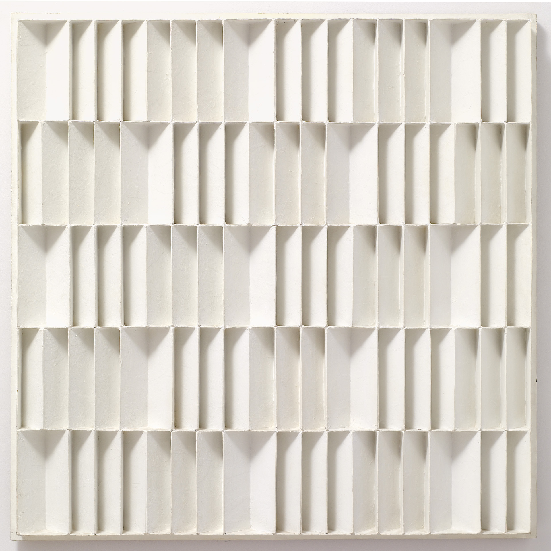 Jan J. Schoonhoven, MV 17, 1968, Feder, Tusche auf weißem Papier, 40 x 20 cmFoto: Philipp Schönborn, München