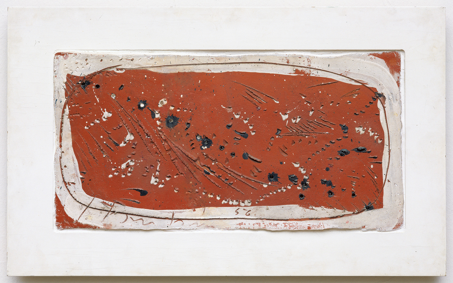 Lucio Fontana, Concetto spaziale (Keramik), 1956;Foto: Philipp Schönborn, München