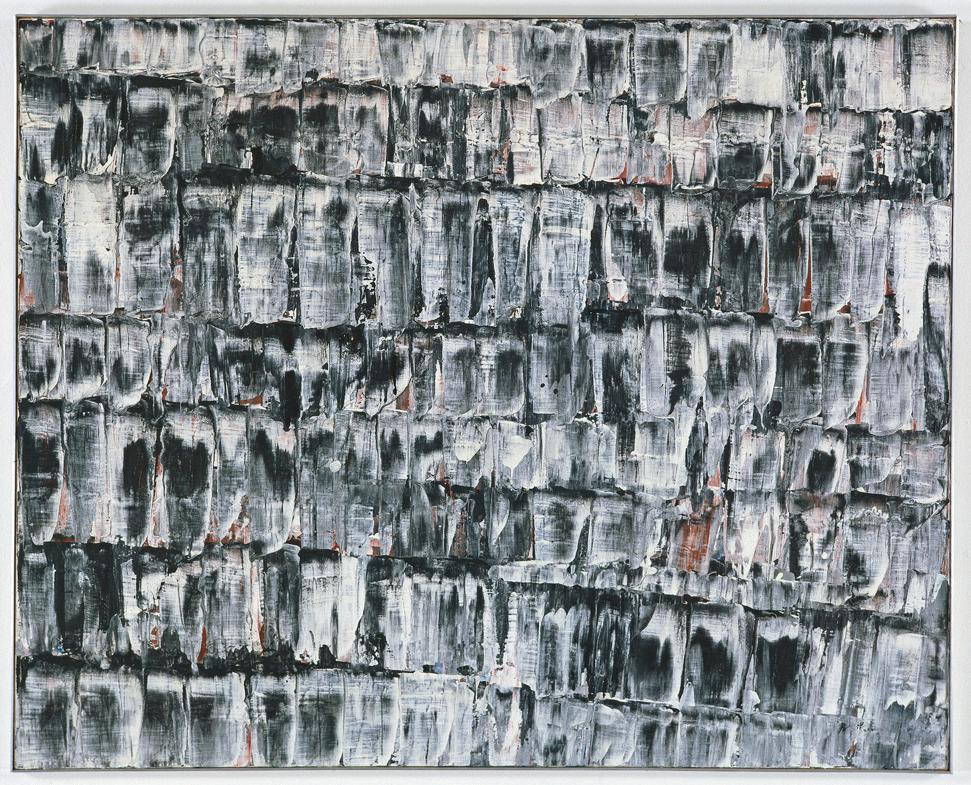 Raimund Girke, Im Grauklang, 1958, Kunstharz auf Leinwand, 100,5 x 125 cmFoto: Archiv Lenz Schönberg