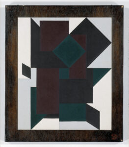 Victor Vasarely, Utica II, 1954-59, Öl auf Karton 36 x 30 cm | © Bildrecht, Wien 2024Foto: Joachim Fliegner, Bremen