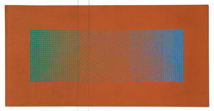 Almir Mavignier, Durchdringung, 1959/60, Öl auf Leinwand, 60 x 110 cm<br/>Foto: Philipp Schönborn, München